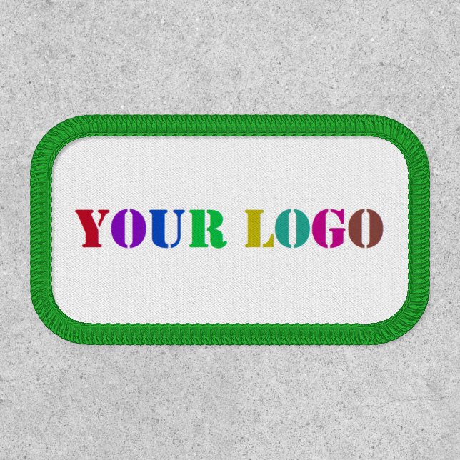 Upload Your Company Logo Branded Patch Example (Front)