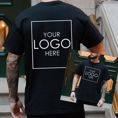 Upload Your Company Logo Front Back Shirt Design