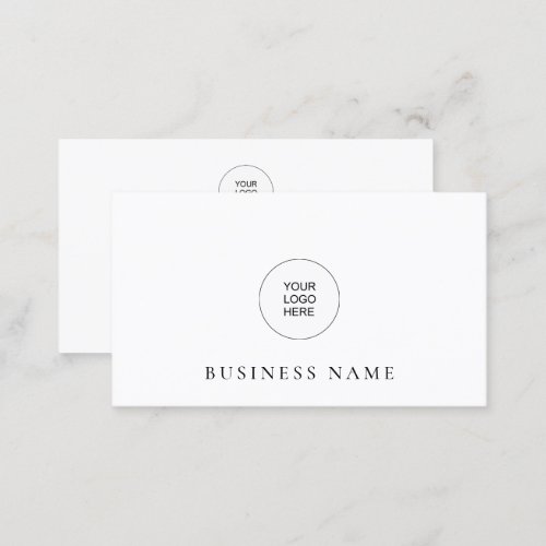 Upload Your Company Logo Here Modern Template Business Card
