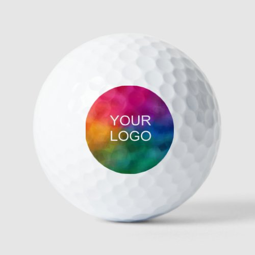 Upload Your Company Logo Here Template 3 Pack Golf Balls