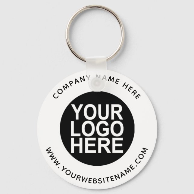 Upload Your Company Logo Keychain (Front)