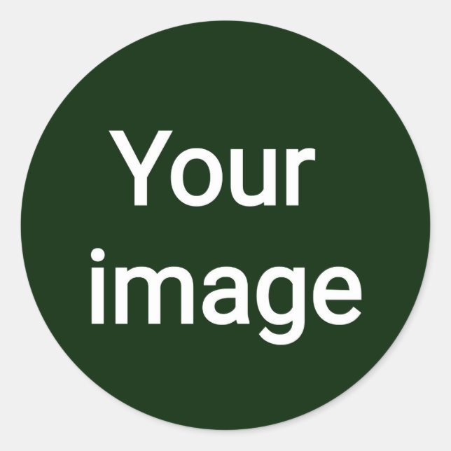 Upload Your Custom Image – Personalized Graphic Classic Round Sticker (Front)