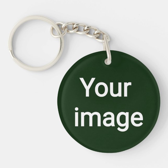 Upload Your Custom Image – Personalized Graphic Keychain (Front)