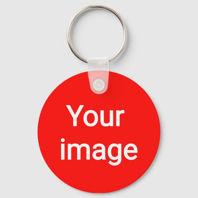 Upload Your Custom Image – Personalized Graphic Keychain (Front)