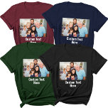 Upload Your Custom Photo Family Reunion Picture  T-Shirt<br><div class="desc">Capture and cherish special moments with our "Upload Your Custom Photo Family Reunion Picture" T-Shirt. This personalized tee allows you to turn a favorite family photo into a wearable memory, perfect for family reunions, birthday parties, or any gathering where you want to celebrate your loved ones. Whether it’s a treasured...</div>