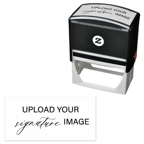 Upload your custom signature handwritten name self-inking stamp
