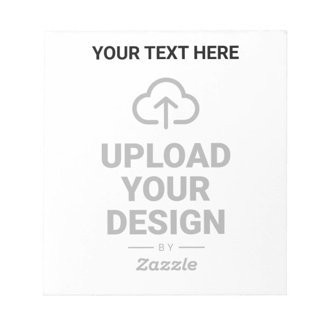 Upload Your Design and Text Notepad (Front)