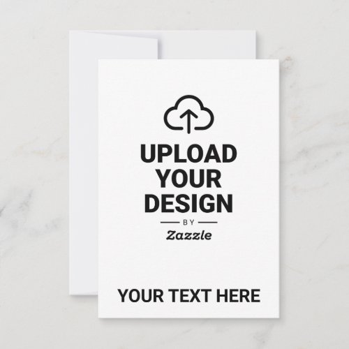Upload Your Design and Text RSVP Card