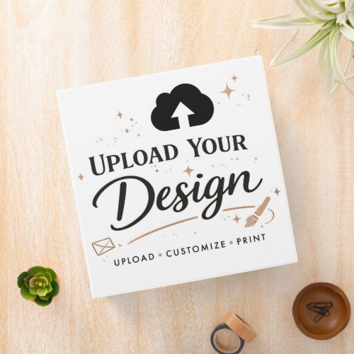 Upload Your Design Branding  3 Ring Binder