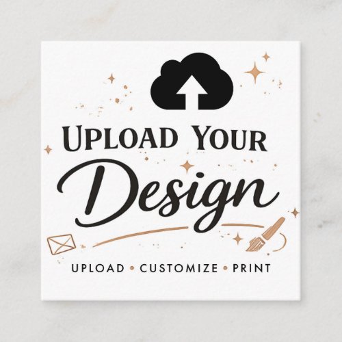 Upload Your Design Branding  Calling Card