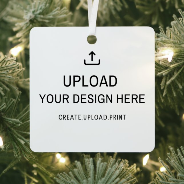 Upload your Design Here  Metal Ornament (Insitu)