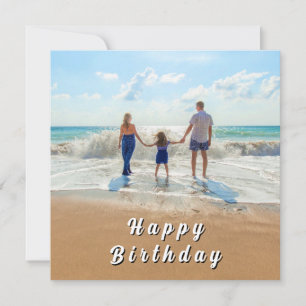 Upload Your Family Photo Birthday Card