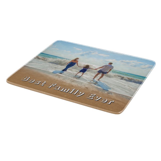 Upload Your Family Photo Cutting Board Gift (Corner)