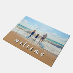 Upload Your Family Photo Doormat Gift Welcome