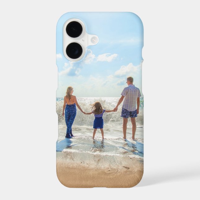 Upload Your Family Photo iPhone Case (Back)