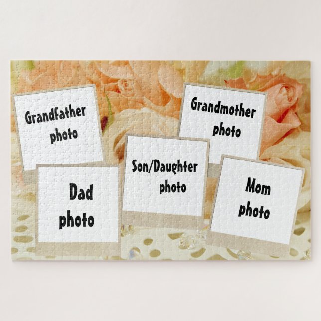 Upload your family photo jigsaw puzzle (Horizontal)