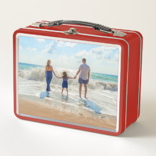 Upload Your Family Photo Metal Lunch Box