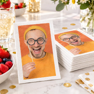 Upload Your Funny Photo Selfie Photo  Paper Guest Towels