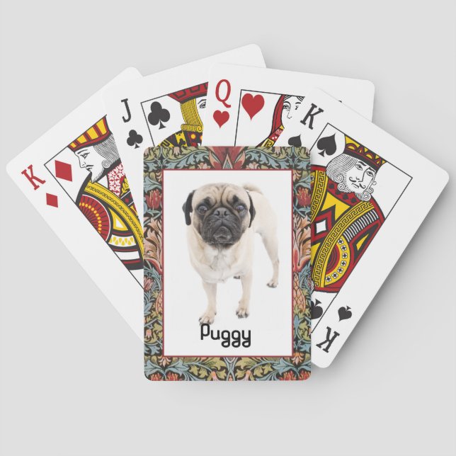 Upload Your Image and Text Custom Playing Cards (Back)