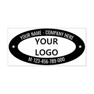 Upload Your Logo Add Name Info Color Stamp Example