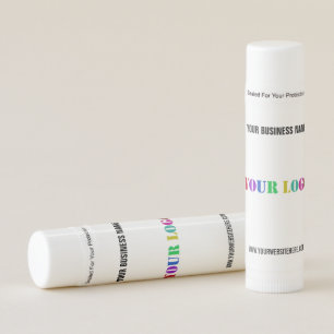 Upload Your Logo Add Text Info Branded Lip Balm
