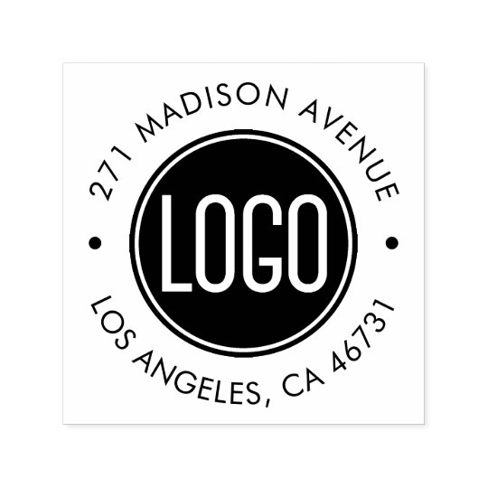 Upload Your Logo and Company Address Self-inking Stamp
