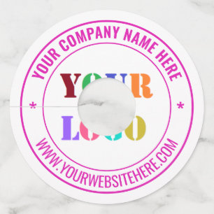 Upload Your Logo Branded Wine Glass Tags Add Text