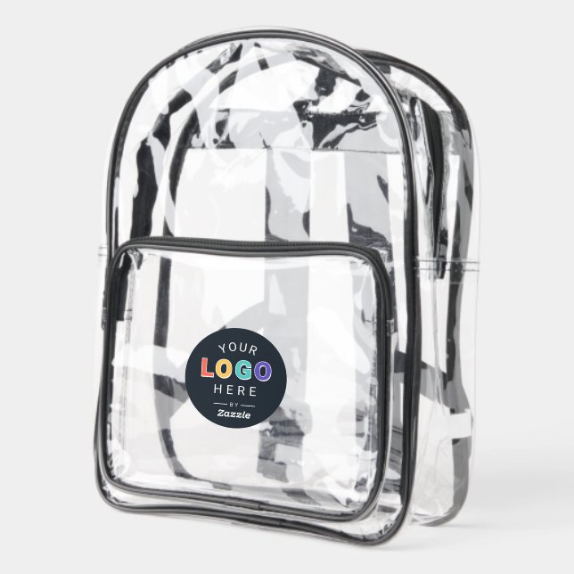 Upload Your Logo Clear Backpack (Left)