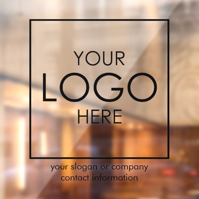 Upload Your Logo Company Branded Business Custom Window Cling (Sheet 2)