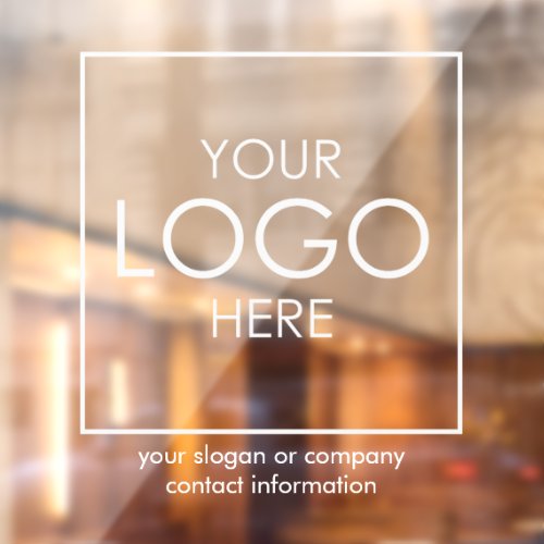 Upload Your Logo Company Branded Business Custom Window Cling