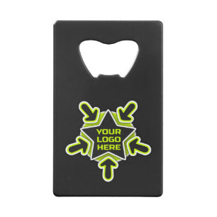 Upload your logo credit card bottle opener