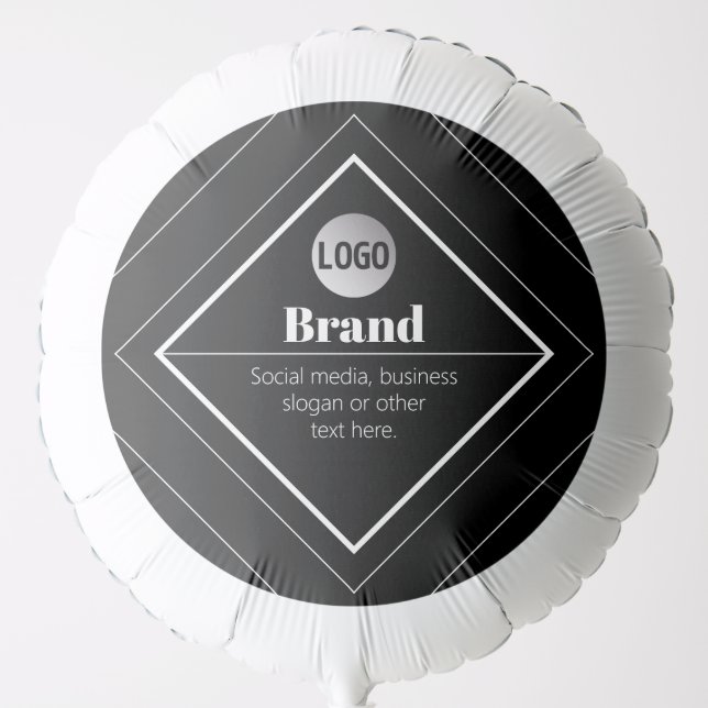 Upload Your Logo & Customizable Text Design Balloon (Front)