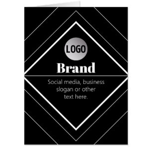 Upload Your Logo & Customizable Text Design Card