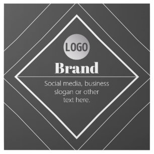 Upload Your Logo & Customizable Text Design Gallery Wrap