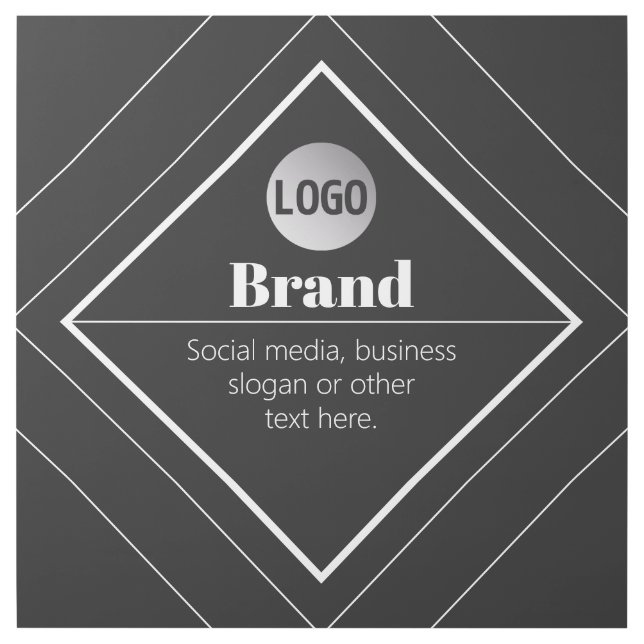 Upload Your Logo & Customizable Text Design Gallery Wrap (Front)