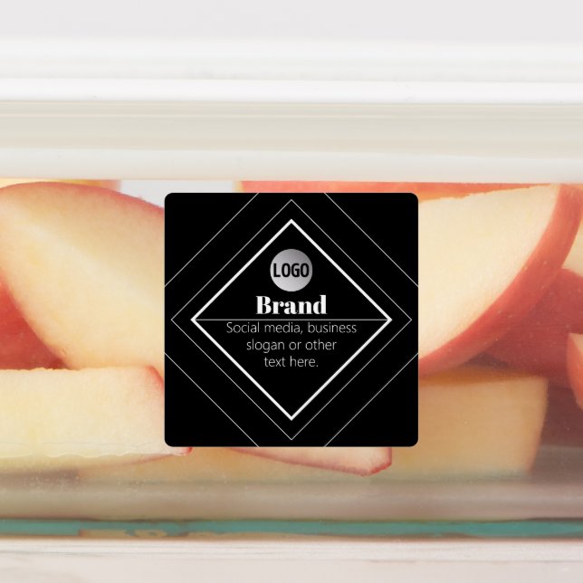 Upload Your Logo & Customizable Text Design Labels (Affixed)