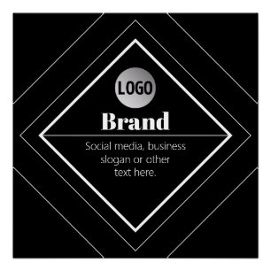 Upload Your Logo & Customizable Text Design Poster