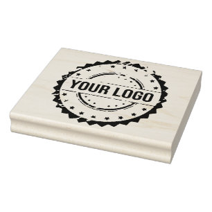 Upload Your Logo Large Round Business Logo Rubber Stamp