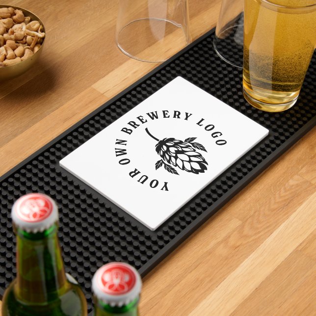 Upload Your Logo Personalized Brewery Bar Mat (Insitu (Bar 2))