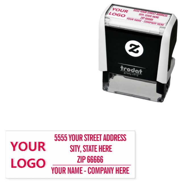 Upload Your Logo Photo Name Address Stamp Example (In Situ)