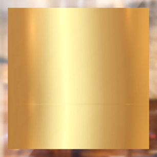 Upload Your Logo QR Code Text Gold Blank Template Window Cling