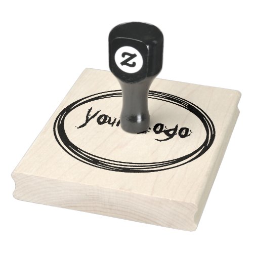 Upload Your LogoRound Business Logo Rubber Stamp