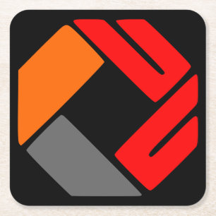 Upload your logo square paper coaster