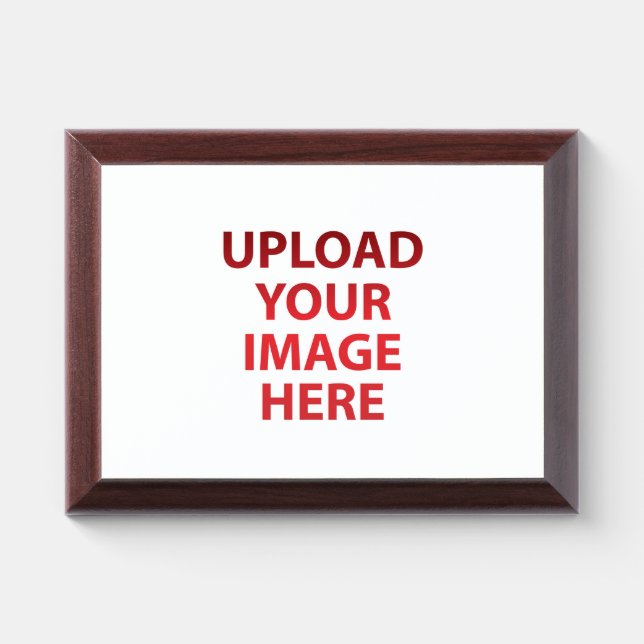 Upload Your loves  Image Photo Logo Award Plaque (Horizontal)