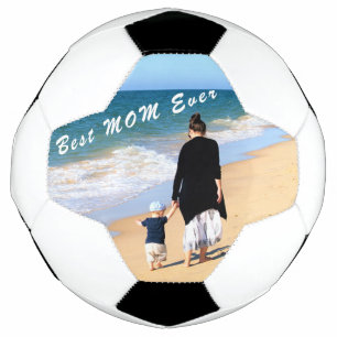 Upload Your Mom Photo Soccer Ball Personaized Gift