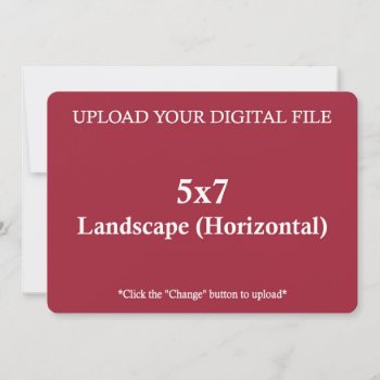 Upload Your Own 5 X 7 Design With Round Edges by PuggyPrints at Zazzle