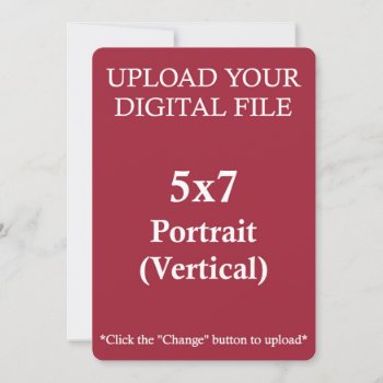Upload Your Own 5 X 7 Design With Rounded Edges by PuggyPrints at Zazzle