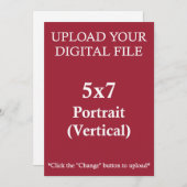 Upload Your Own 5 x 7 Design with Square Edges (Front/Back)