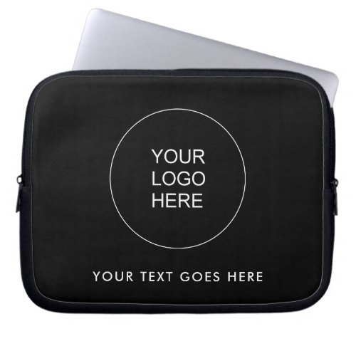 Upload Your Own Business Company Logo Add Text Laptop Sleeve