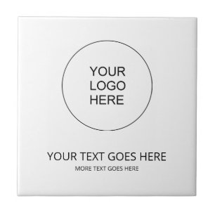 Upload Your Own Business Company Logo Custom Ceramic Tile